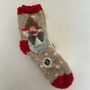 Me Moi Santa Gnome 3 Pack Cozy Socks NWT